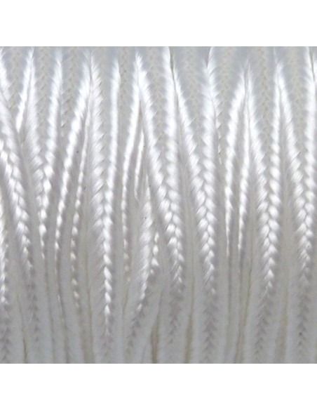 Galon soutache blanc pour création fait main