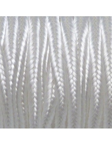 Galon soutache blanc pour couture, bijoux