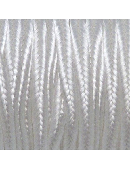 Galon soutache blanc pour couture, bijoux