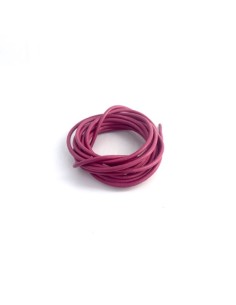 Cuir rond rose fuchsia 2,5mm pour création bijoux 2