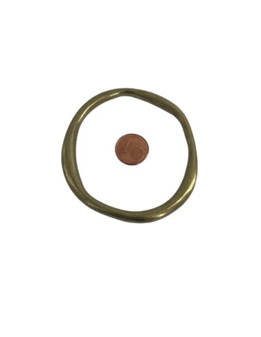Anneau fermé bronze 7cm pour création DIY
