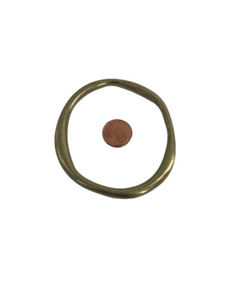 Anneau fermé bronze 7cm pour création DIY