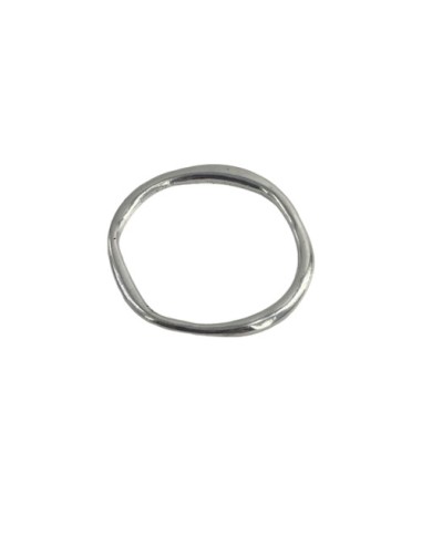 Grand Intercalaire rond argenté pour création DIY