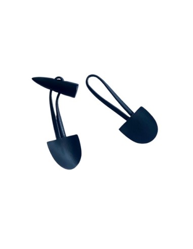 Brandebourg simili cuir noir mat à coudre, manteau, veste, gilet, robe