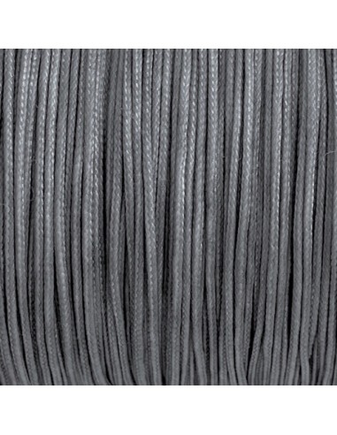 Fil de jade 0,8mm de couleur gris argent - idéal noeud coulissant - WRAP - SHAMBALLA