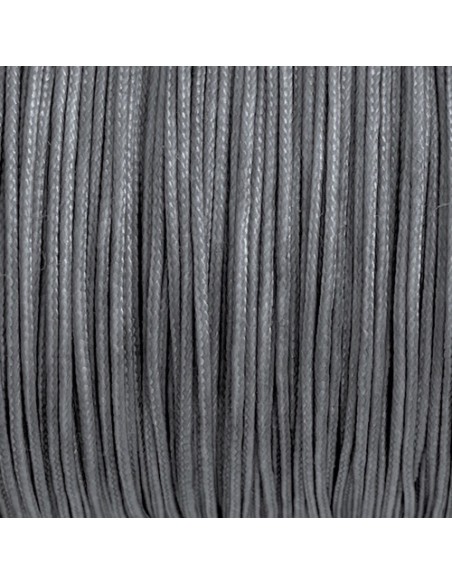 Fil de jade 0,8mm de couleur gris argent - idéal noeud coulissant - WRAP - SHAMBALLA