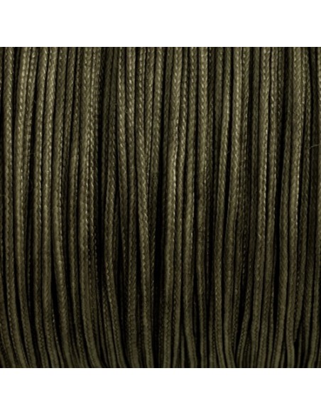 Fil de jade 0,8mm bronze, vert foncé pour création bijoux