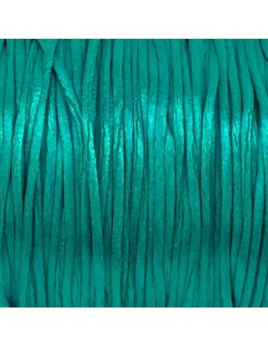 Cordon pour création DIY, bijoux bleu vert turquoise en 1mm de diamètre