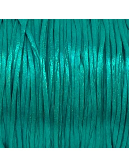 Cordon pour création DIY, bijoux bleu vert turquoise en 1mm de diamètre