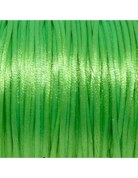 Cordon queue de rat 1mm vert pomme pour création DIY