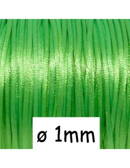 Cordon queue de rat 1mm vert pomme