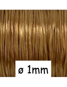 Cordon queue de rat doré 1mm pour création bijoux