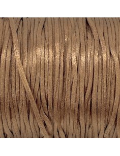 Cordon queue de rat marron sépia 1mm pour création DIY 2