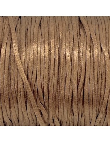 cordon pour bijoux 1mm marron sépia