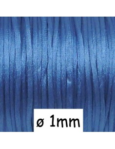 cordon queue de rat 1mm bleu pour creation DIY