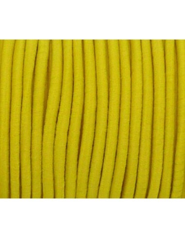 Fil élastique 2mm jaune citron pas cher