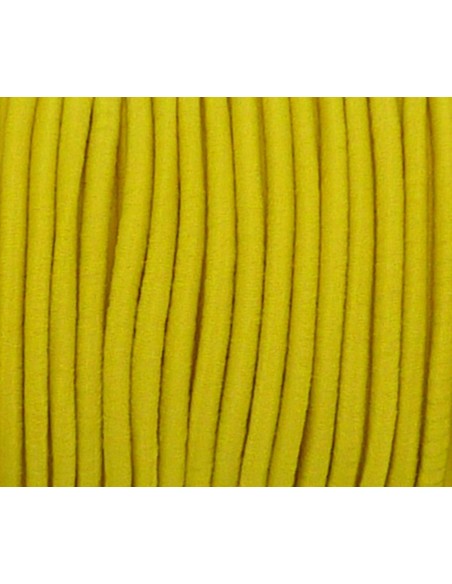 Fil élastique 2mm jaune citron pas cher