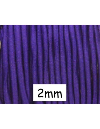 Fil élastique violet 2mm pour couture pas cher