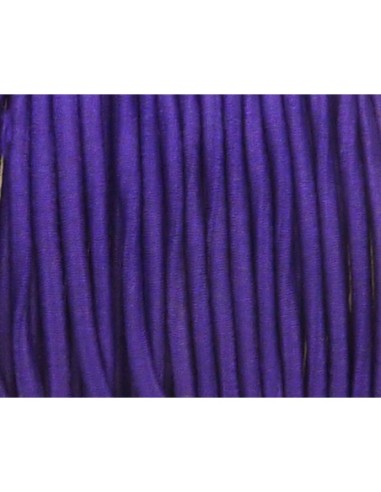 Cordon élastique violet 2mm pour couture pas cher
