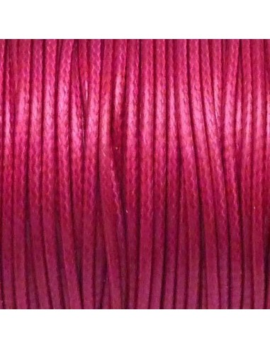 Cordon 2mm imitation cuir rose pour création DIY