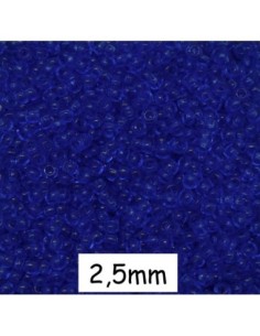 Mini perle de rocaille bleu 2,5mm pour tissage