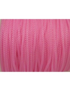 5m Fil polyester, nylon tressé souple rose 1mm Shamballa 2