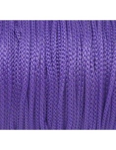 5m Fil polyester, nylon tressé souple parme, mauve 1mm...