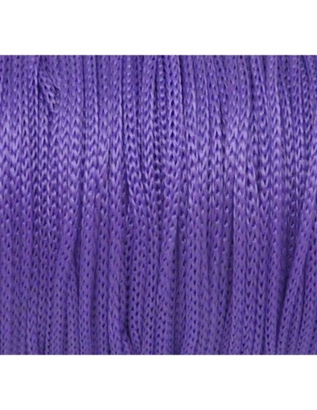 5m Fil polyester, nylon tressé souple parme, mauve 1mm Shamballa