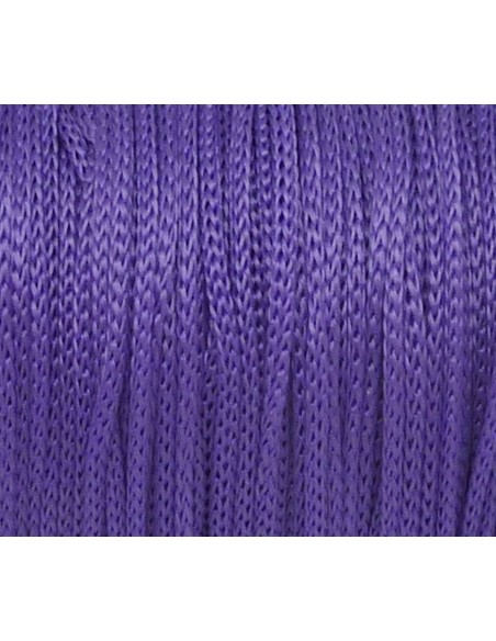 5m Fil polyester, nylon tressé souple parme, mauve 1mm Shamballa