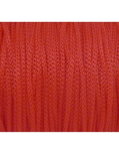 Fil polyester rouge 1mm rouge pour création bijoux