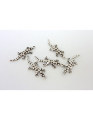 Breloque salamandre, gecko, lézard en métal...