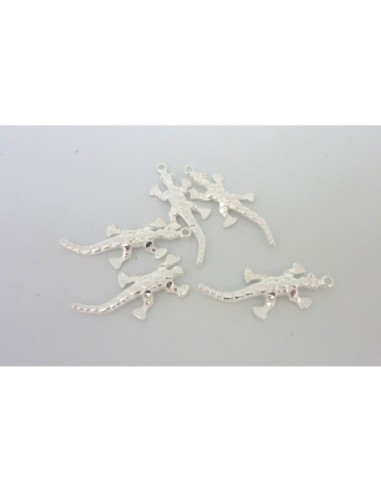 Breloque salamandre, gecko, lézard en métal...