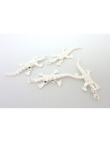 Breloque salamandre, gecko, lézard en métal...