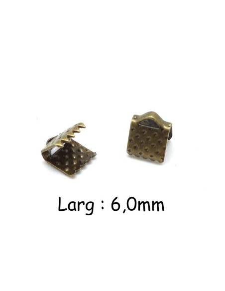 Embout griffe pas cher 6mm bronze