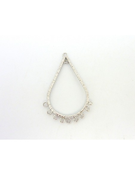 R-Connecteur support forme larme pour boucle d'oreille, pendentif