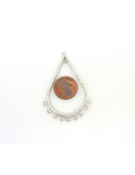 R-Connecteur support forme larme pour boucle d'oreille, pendentif