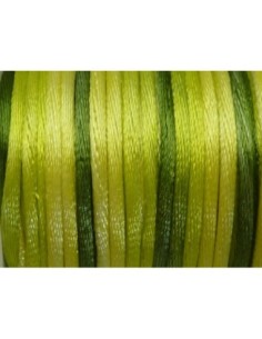 Cordon queue de rat 2mm vert olive dégradé 