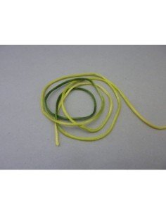 Cordon queue de rat 2mm vert olive dégradé  2