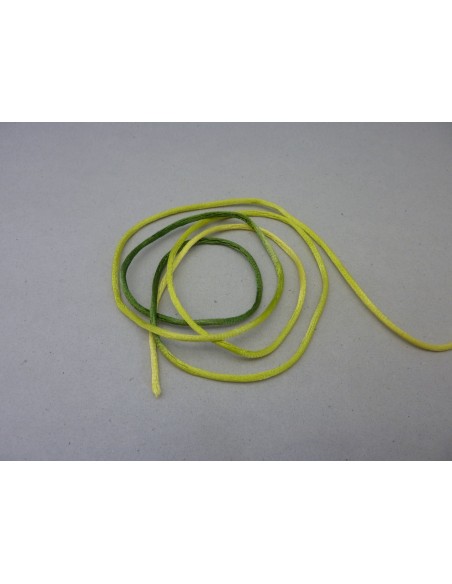 Cordon queue de rat 2mm vert olive dégradé 