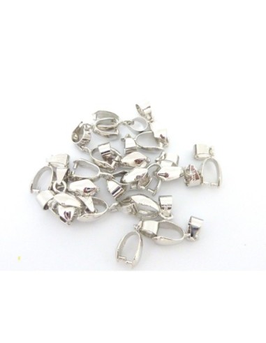 Attache breloque en métal argenté pas chère