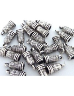 embout pour cordon de 3mm metal argenté