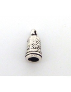 embout pour cordon de 3mm metal argenté 2