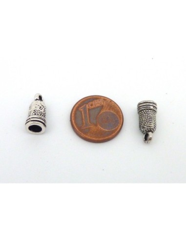embout argenté pour cordon de 3mm metal argenté