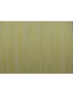 Ruban galon velours 7mm jaune clair, layette