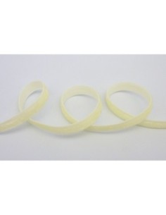 Ruban galon velours 7mm jaune clair, layette 2