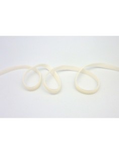 Ruban galon plat velours 7mm beige crème 2
