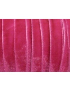 Ruban galon velours 7mm rose vif
