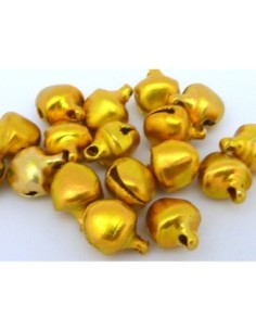 R-10 grelots en métal couleur jaune or 10,3mm 2