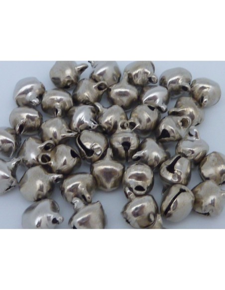 R-10 grelots en métal argenté 10,3mm