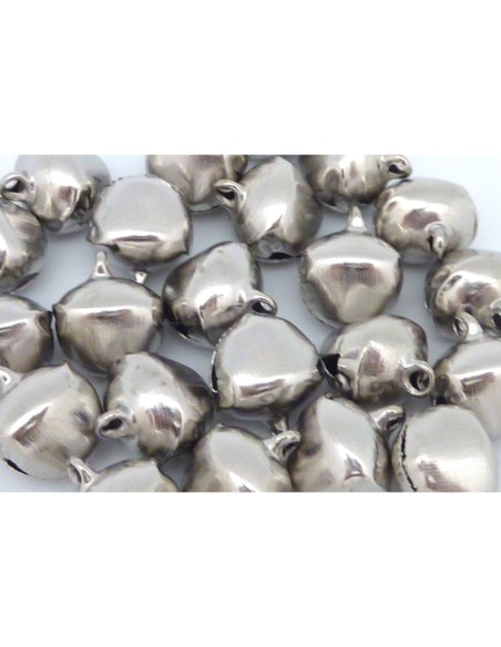 R-5 grelots en métal argenté 13mm